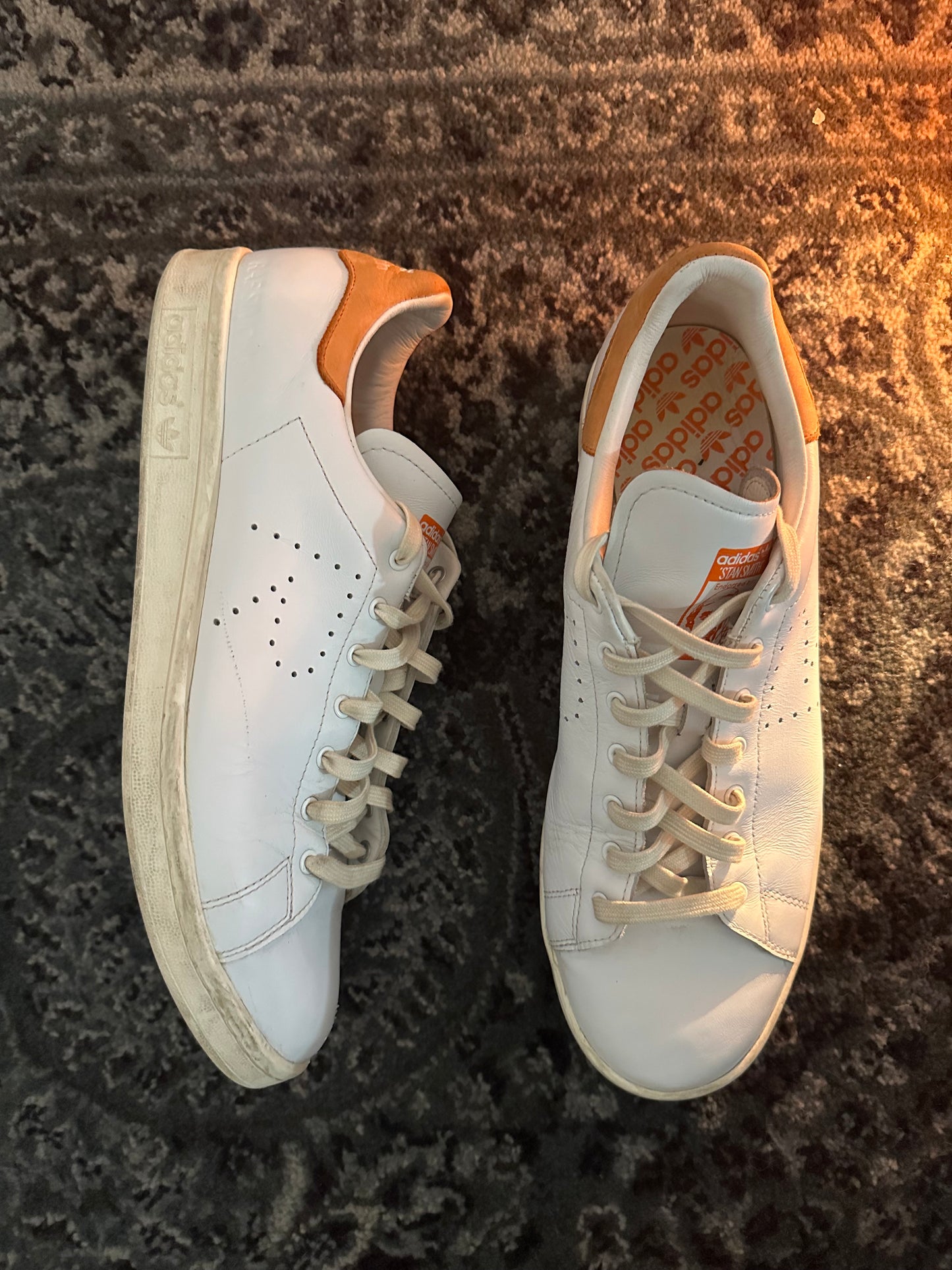 Raf Simons Stan Smith 'White/Orange' Size 12