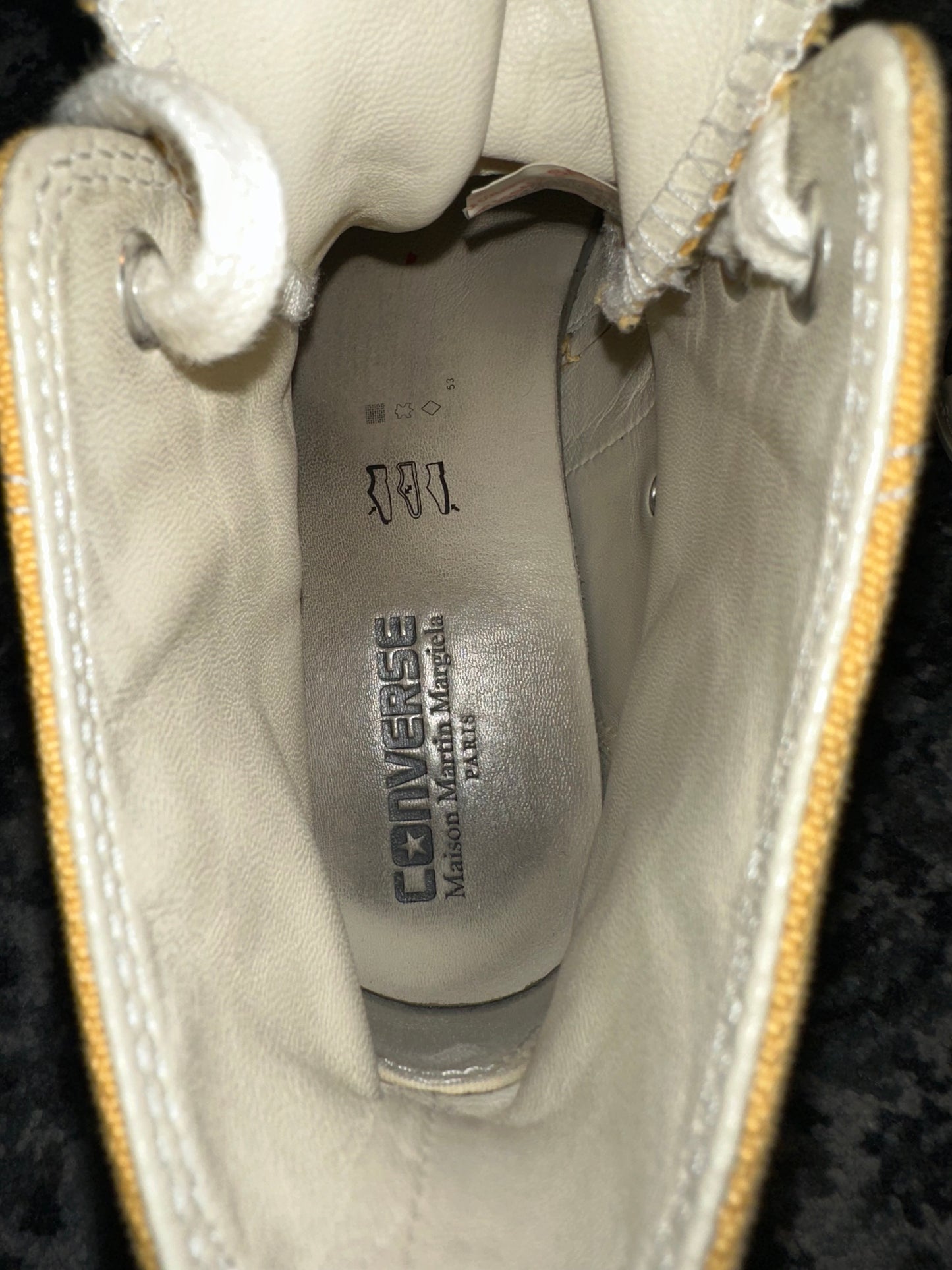 Maison Margiela 1970s Chuck Taylor All Star/Jack Purcell Yellow SAMPLE size 9