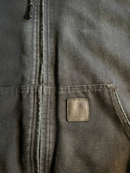 Detroit Made Black Carharrt Hooded Jacket size XL