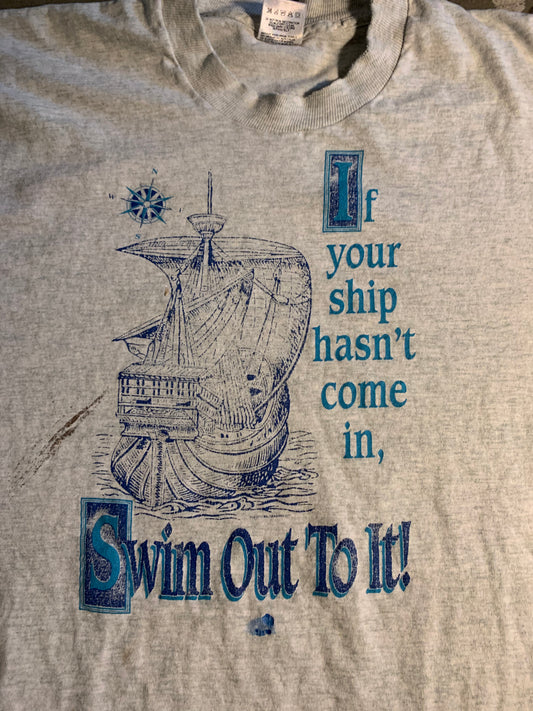 'Swim Out To It!' Tee size L