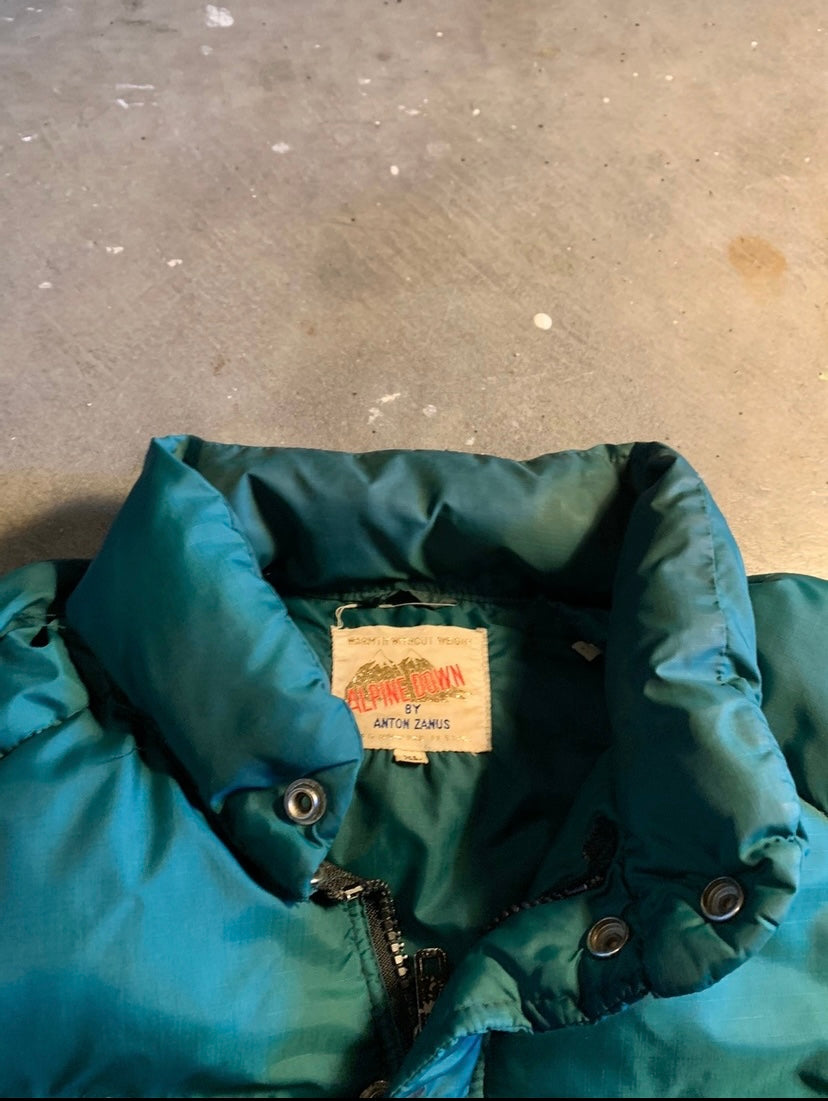 Green Alpine Down Puffer size XL